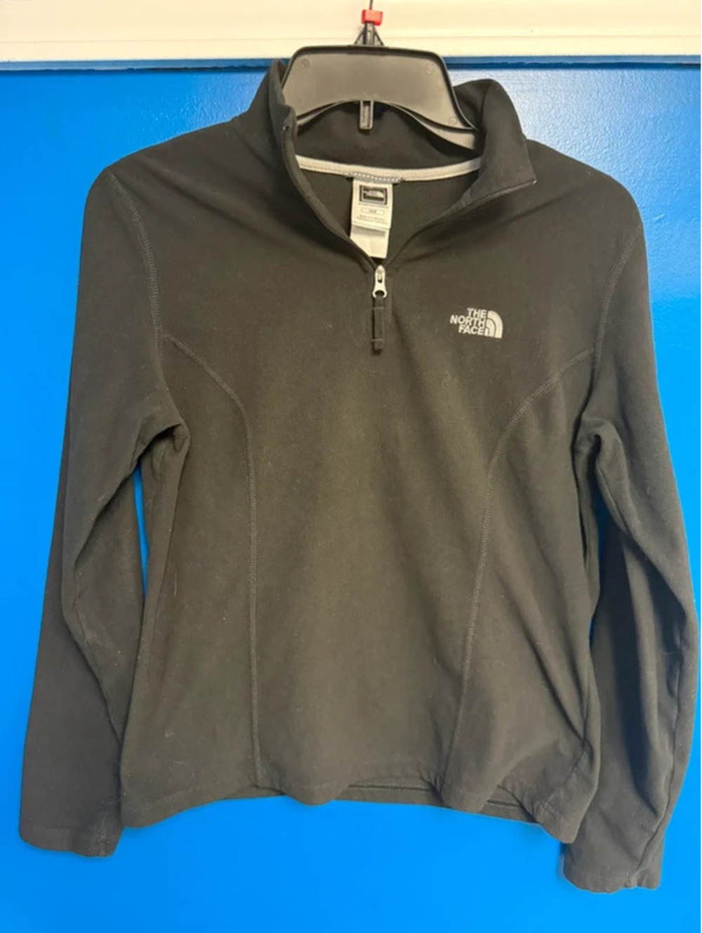 The North Face Glacier 1/4 Zip Fleece Pullover Black Women's M